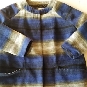 Old Navy Women's Large Striped Coat